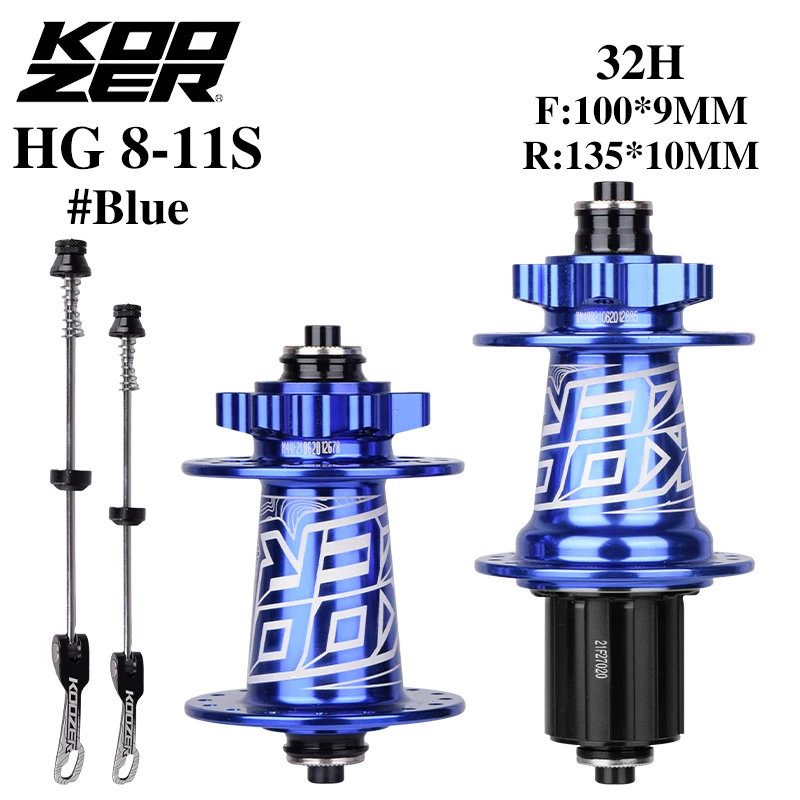 Koozer XM490 8/9/10/11-speed bicycle hub 4 NBK bearing mountain bike QR 32-hole disc brake sealed