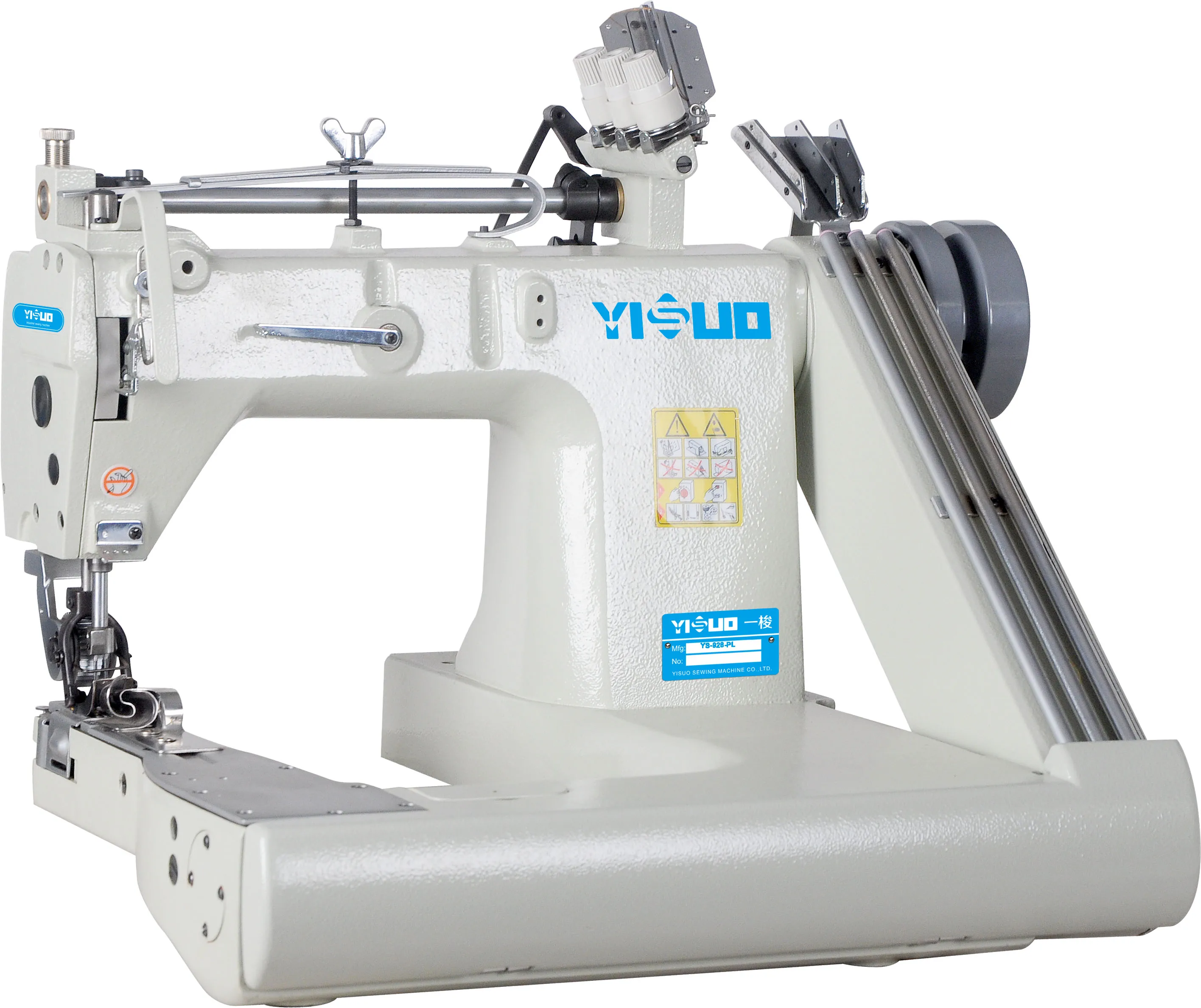YS-928-PL-D Industrial Sewing Machine Direct Drive Three Needle Burying Denim Tent Bag Thick Material-Single Tug New Version