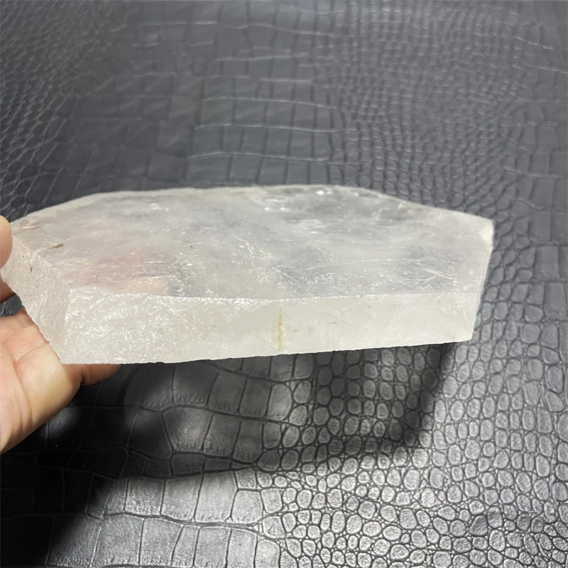 Wholesale Natural Rose quartz Clear Quartz Slice crystal slabs for Decoration