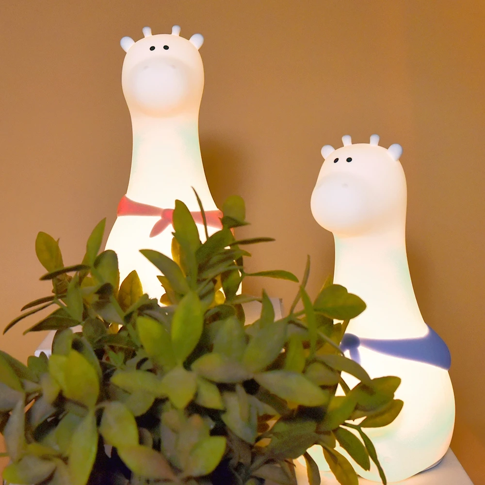 USB Rechargeable Table LED Night Light Touch Wake up Kids Bedside Giraffe Toddler Night Lights for Kids