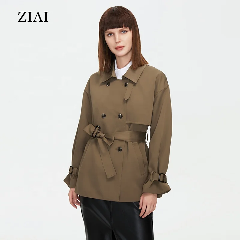 Temperament Popular British style short short small Korean style Hong Kong style ins windbreaker jacket women