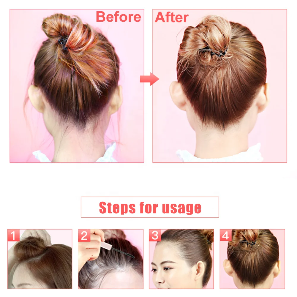 Refreshing Not Greasy Hair Finishing Stick Gel Anti Frizz Hair Flyaway Tamer with Edge Brush for Baby Hair