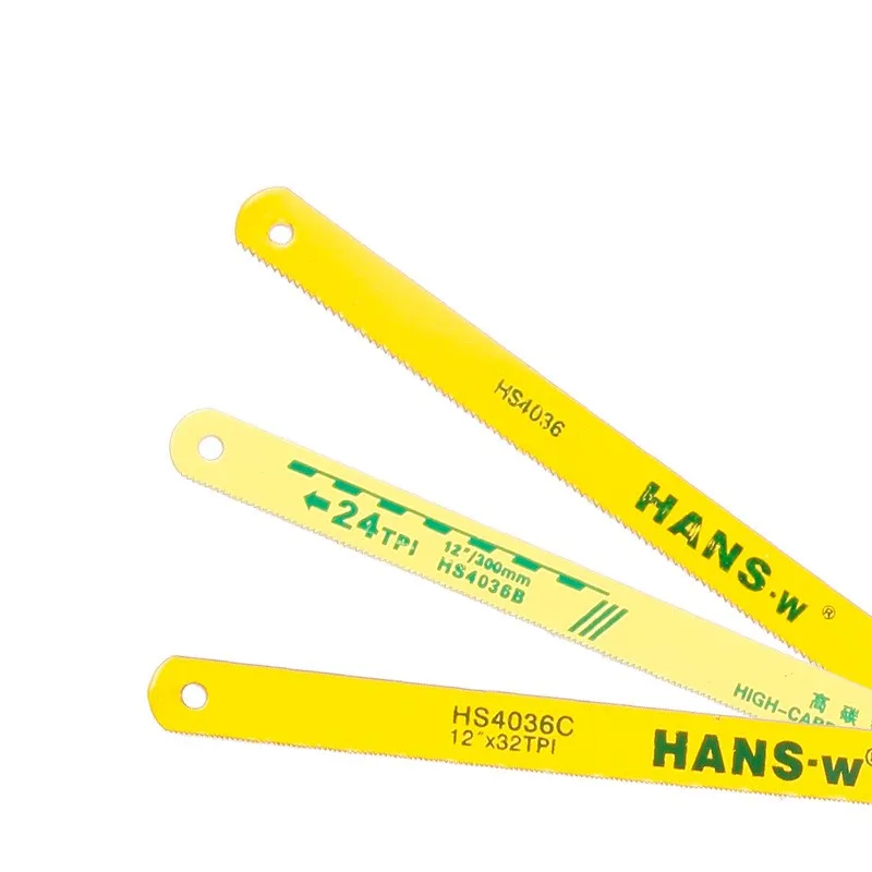 12 in High Carbon Steel Hacksaw Blades 32TPI Replacement High Speed Steel Safe Flex Hacksaw Frame Blades