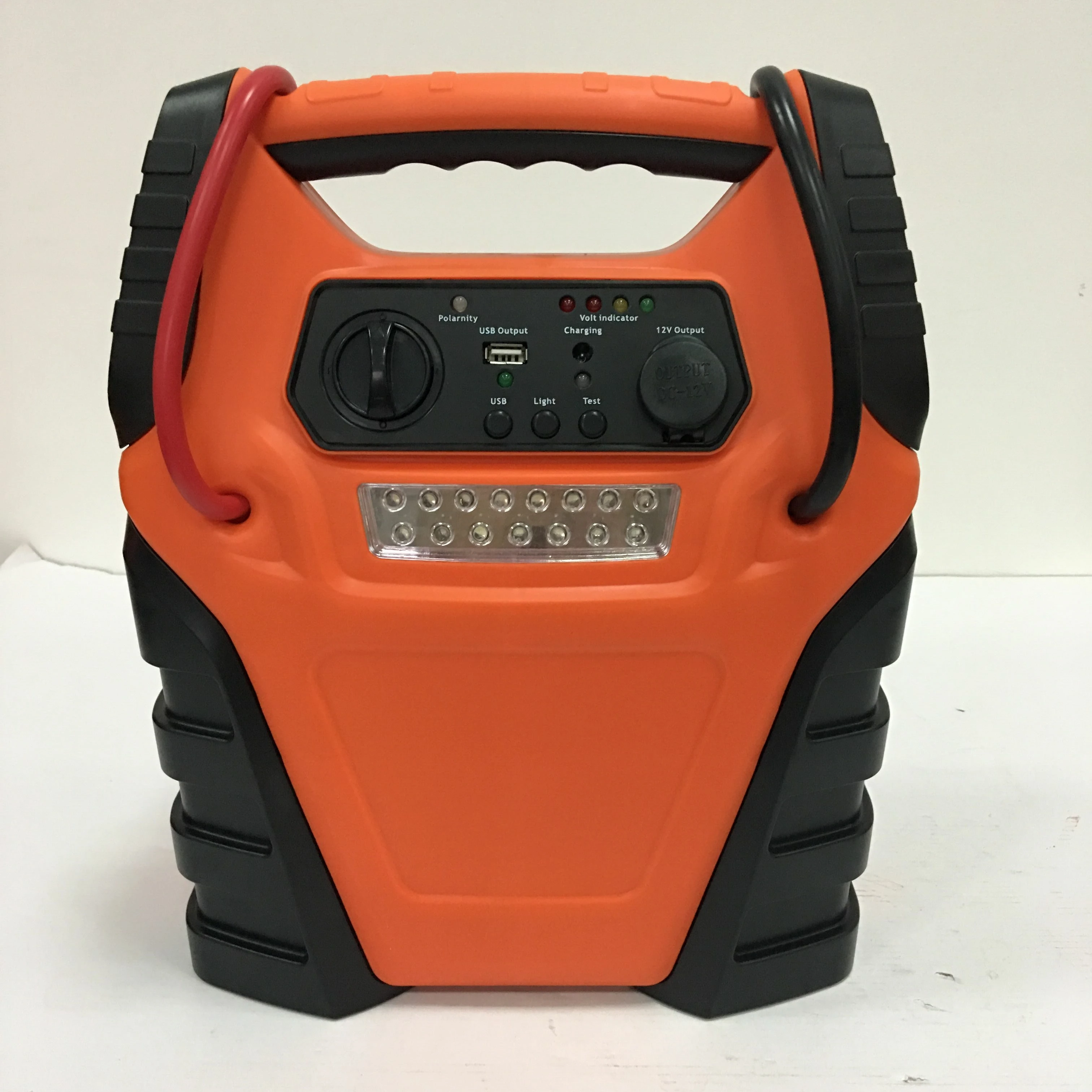 
Heavy duty 1000A peak 12V lead acid battery jump star with air compressor and USB tire inflator worklight jump starter 