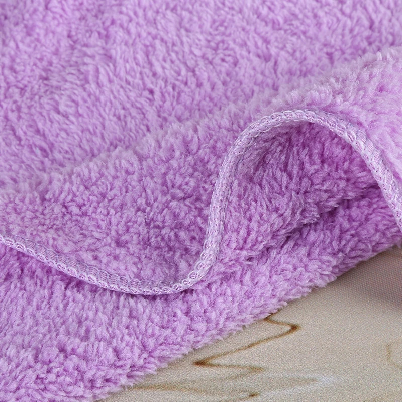 
High density women Super soft water absorbent Quick Dry Coral Fleece Hand Face Hair Towel sport towel custom logo towel for gym 