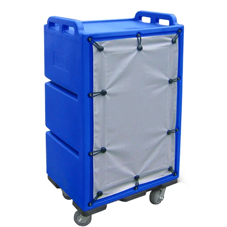 330L Commercial Hospital Hotel Laundry Linen Cage Trolley Cart With 4 Wheels