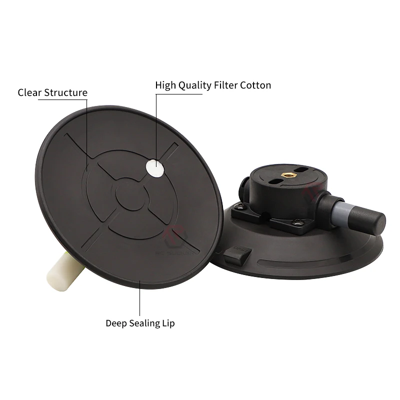 Good Price Black Suction Cups 6 Inches Heavy Duty Industrial Suction Cup For Car