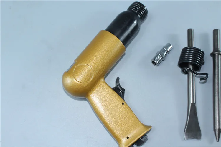 Professional Handheld Pistol Gas Shovels Air Hammer Small Rust Remover Pneumatic Tools with 5 Chisels Air Hammer