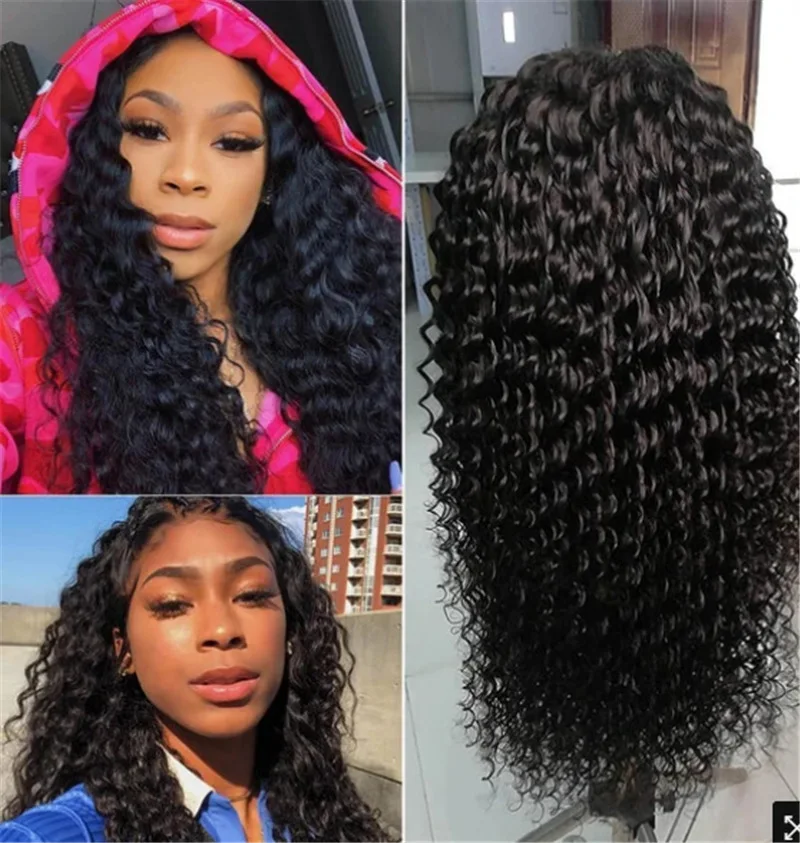 Matte high temperature silk African small curl explosive head long curl chemical fiber head set wig