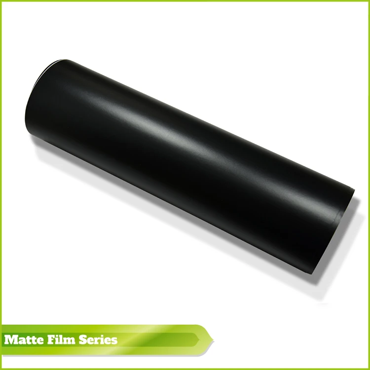 Matte Black Car Warp Vinyl Self Adhesive Vinyl Protective Film for Car Body Sticker