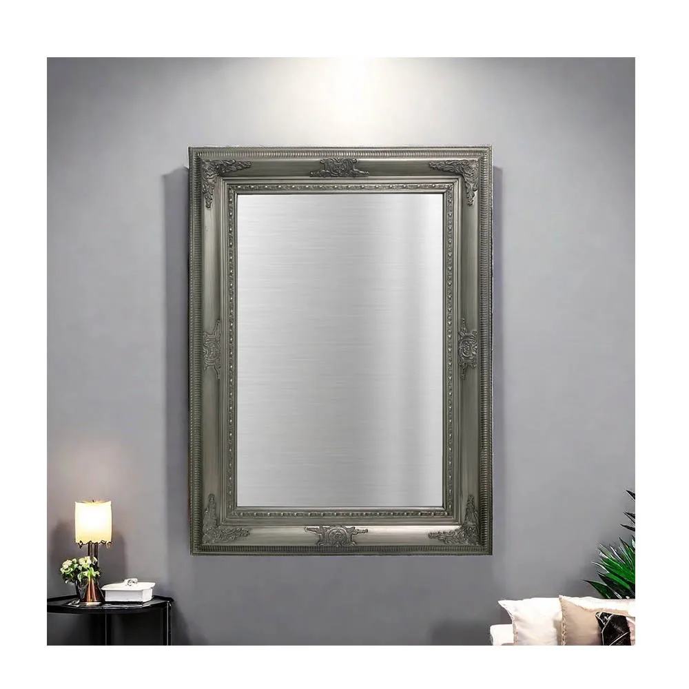 Australia Large Full Length Body Floor Leaner silver Ornate Mirror Wood Frame Art Unbreakable Dressing Mirror For Home Decor