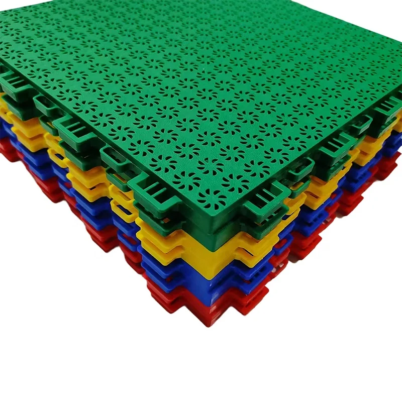 Entertainment Interlocking PP Basketball Court Modular Flooring Mobile Indoor Football Basketball Court Floating Basketball