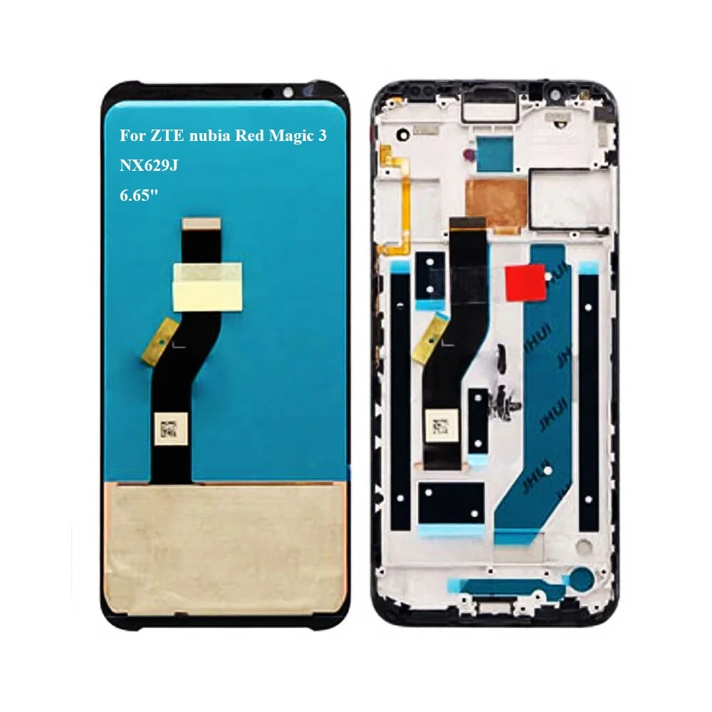 ЖК-дисплей с сенсорным экраном и дигитайзером в сборе рамкой для ZTE Nubia Red Magic 3 NX629J Magic3