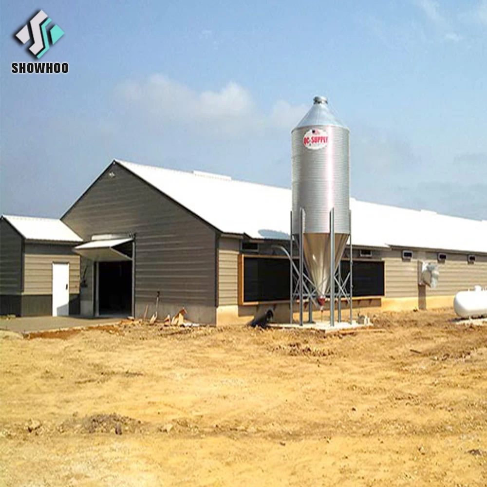 Prefabricated Low Cost Broiler Poultry Farm House Design In China