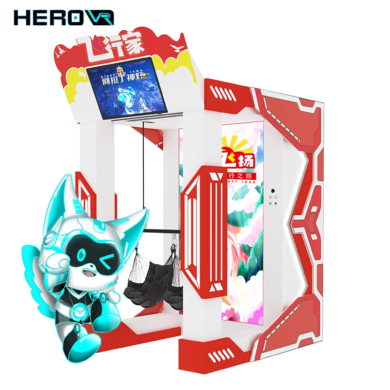 HEROVR Amusement Park VR Bungee Jump Equipment Vr Flight Simulator Jumping Game For 2 Players