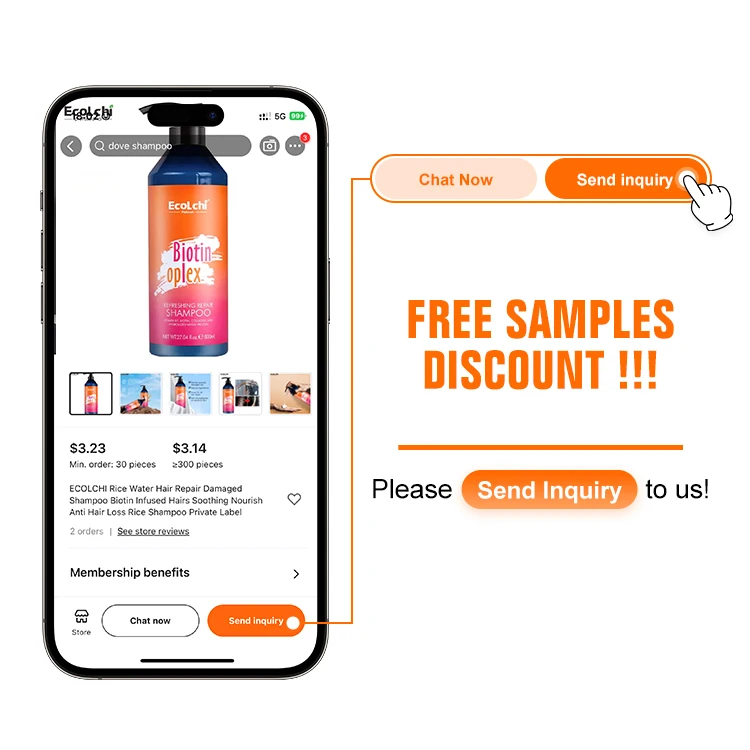 Ecolchi Factory OEM Natural Keratin Repair Damaged Treatment Hair Mask Sulphate Free Biotin Collagen Shampoo And Conditioner Set