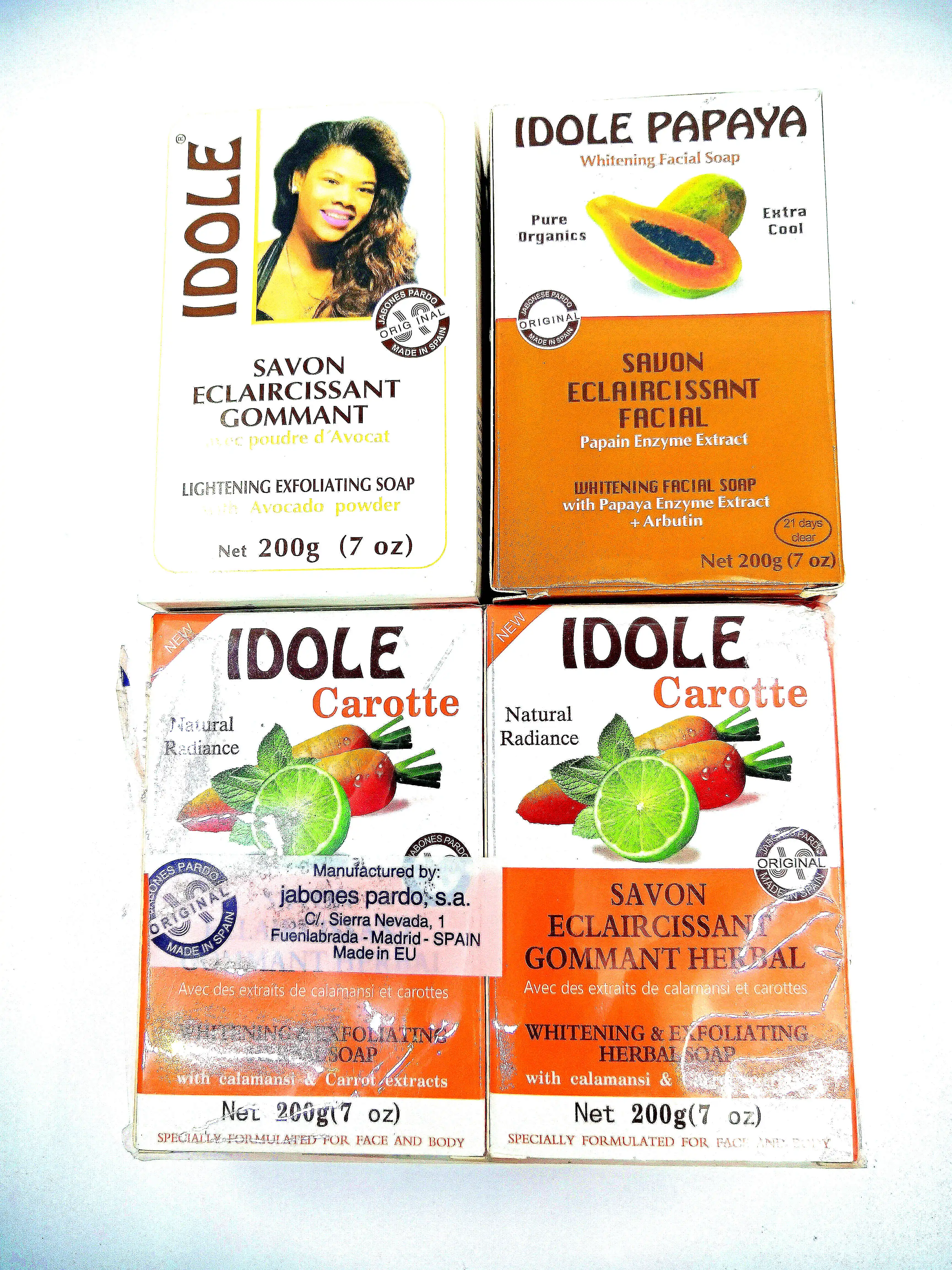 Hot Sell Body Fragrance Olive Oil Idole Papaya Skin Lightening Soap