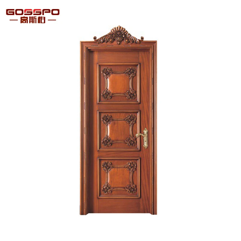
GSP2-054 Teakr carving solid wood interior door 