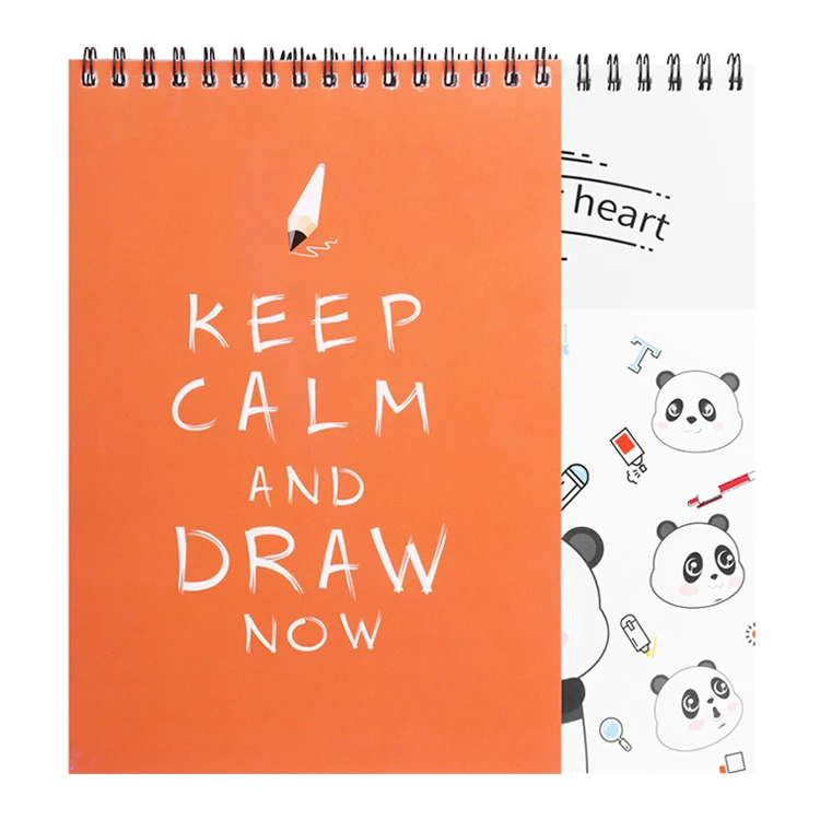 
Высококачественная скетчбук на спирали A4 в твердом переплете на заказ 