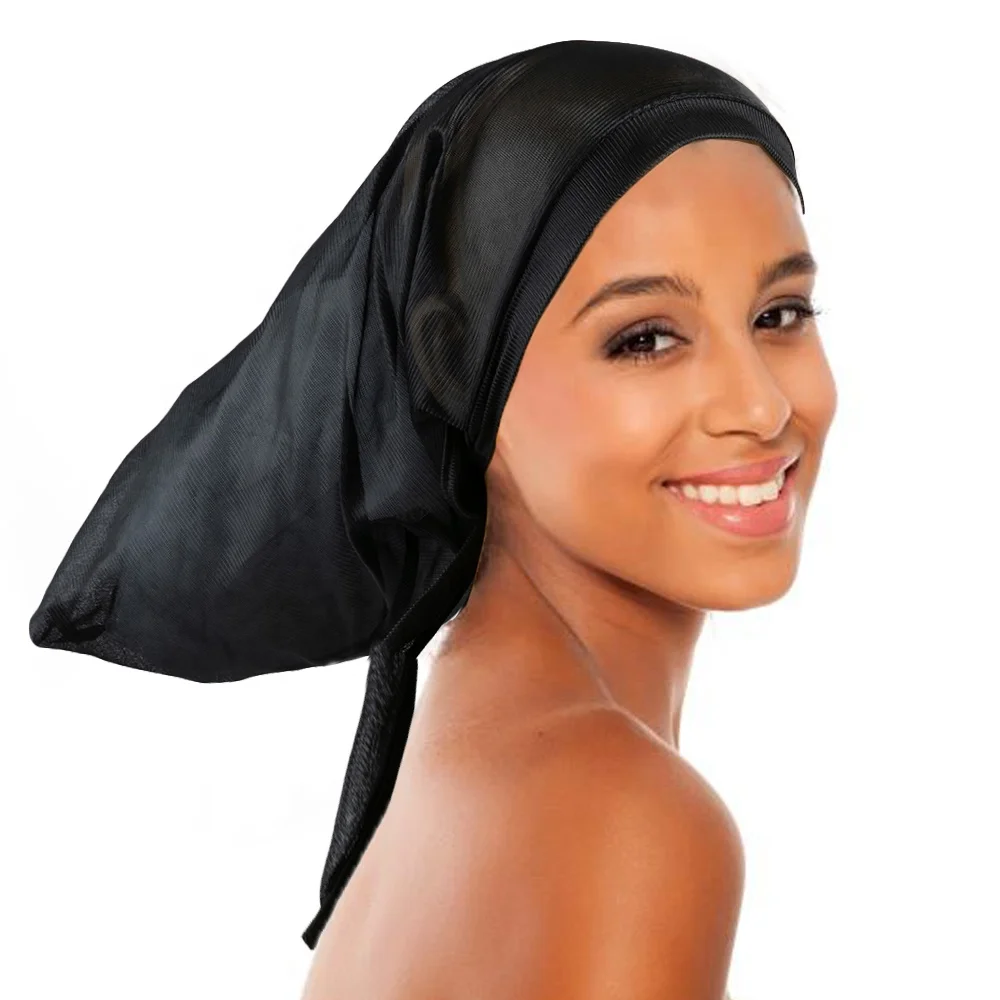 Wholesale Satin Hair Bonnets For Women Sleeping Cap Big Braids Custom Logo