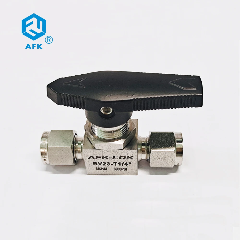 Ball Valve AFK High Pressure Heat Resistant Manual Duplex Stainless Steel Oil Water Gas 1/4 Medium Temperature General 5 PCS BV
