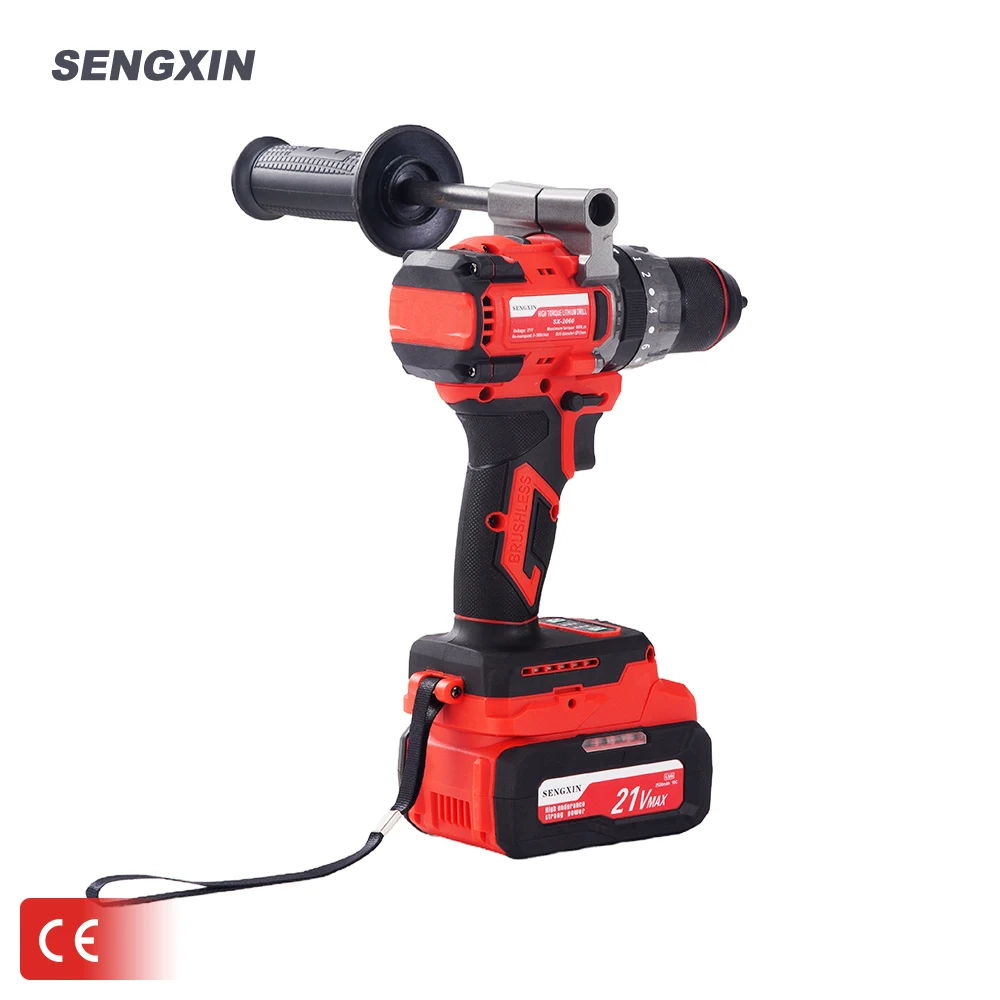 SENGXIN Original 21v Cordless Max Torque 90n.m Lithium Battery Drill Professional Power Tools 13mm Hand Drill