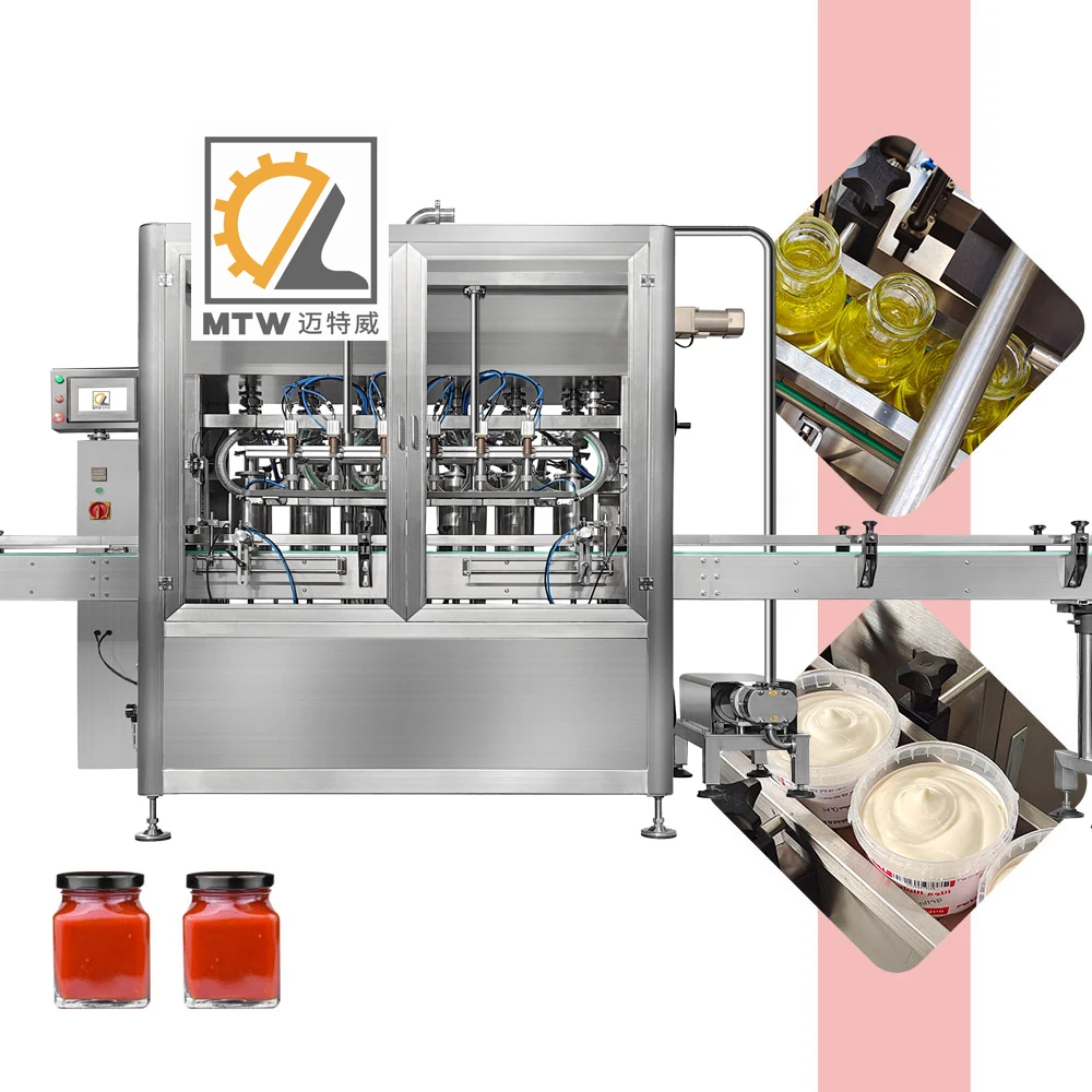 MTW automatic servo piston groundnut oil glass bottle olive oil filling machine