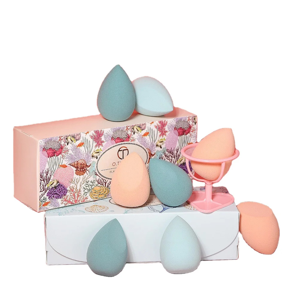 water drop makeup sponge with case  heart shape makeup sponge  wholesale makeup sponge