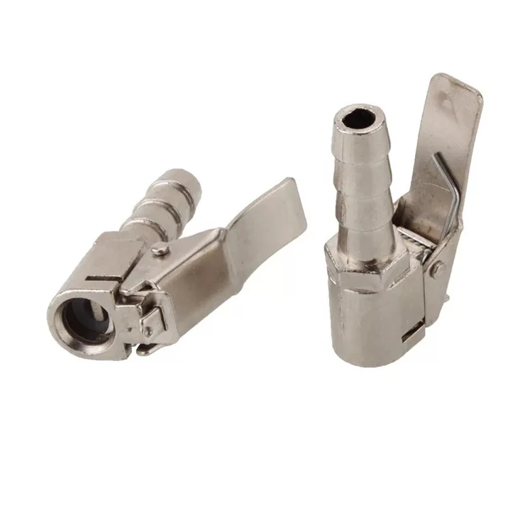 Car Vehicle Tire Inflator Air Valve Connector Auto Truck Tire Clamp Brass Valve Air Pump Chuck Clip