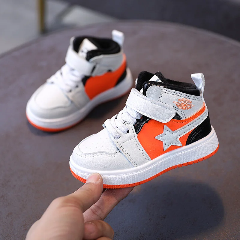 
Dropshipping Hot Fashion Trendy High Ankle Kids Chiliren Boys Girls Shoes Fashion Casual Shoes 