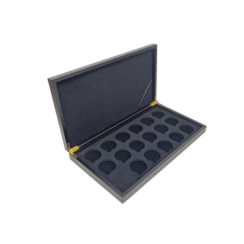 Coin Holder Case with Storage Wooden Box Coin Collection Supplies for Commemorative Coins Medals collection