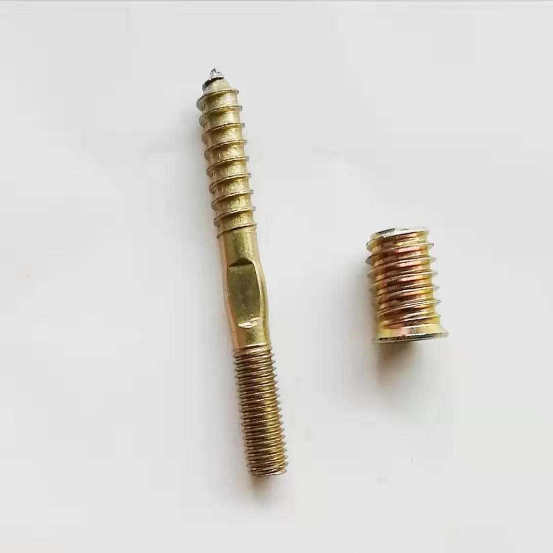 
M6 M8 M10 Double End Screws Hanger Bolts Double Threaded Self Tapping Wood Screw 