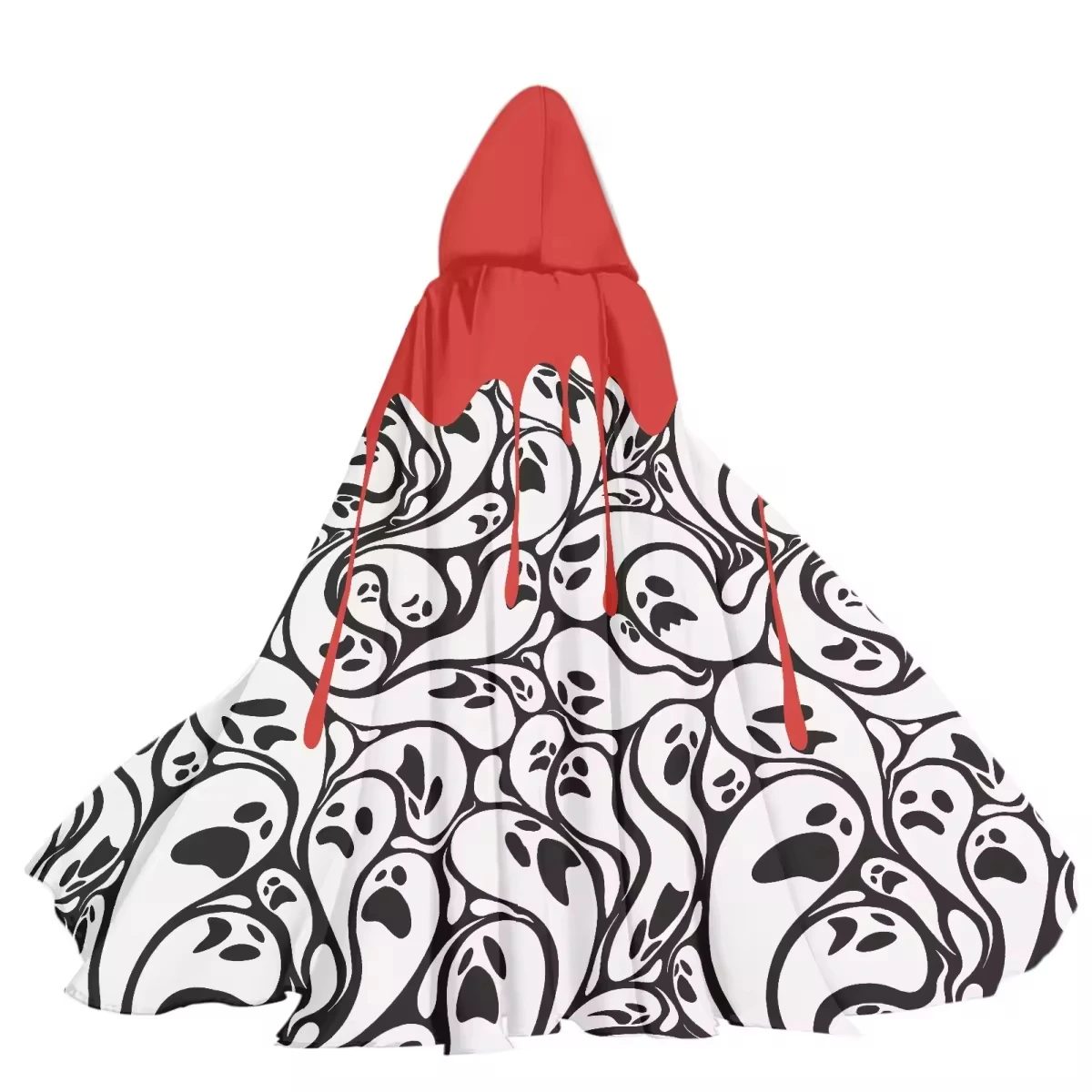Quick custom shawl print black cat and pumpkin pattern adult Halloween cape to add festive atmosphere to Halloween