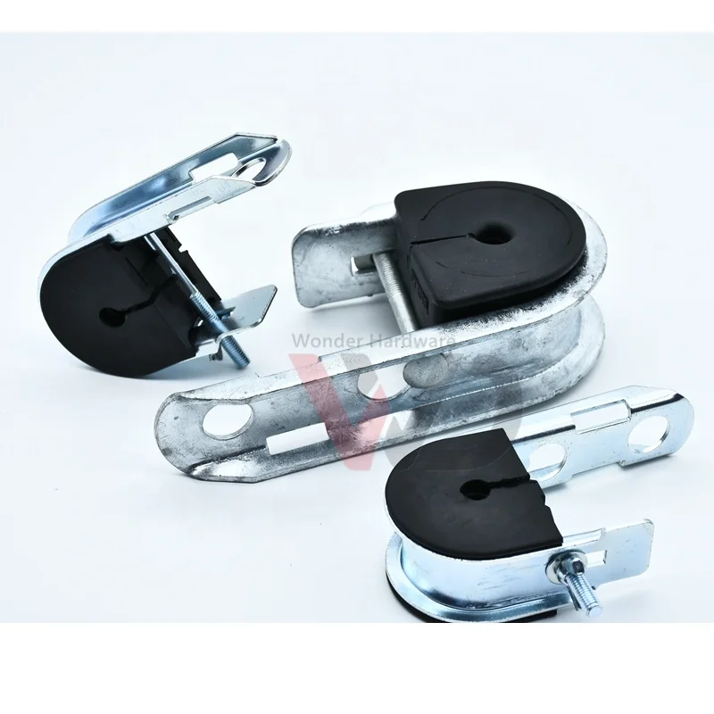 FTTH fiber cable clamp suspension J hook clamp electrical wire clamp