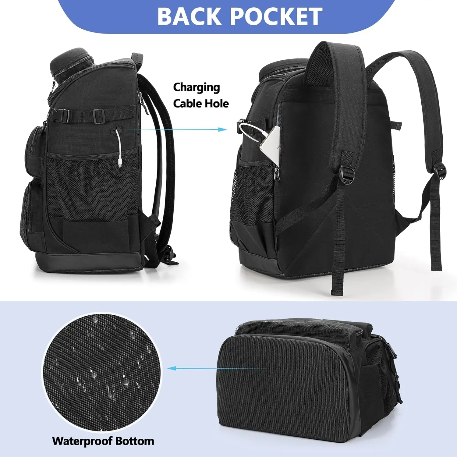New Design Durable Swim Bag with Separate Shoe Space Swim Gear Bag for Swimming Pool, Beach,Sports Backpack