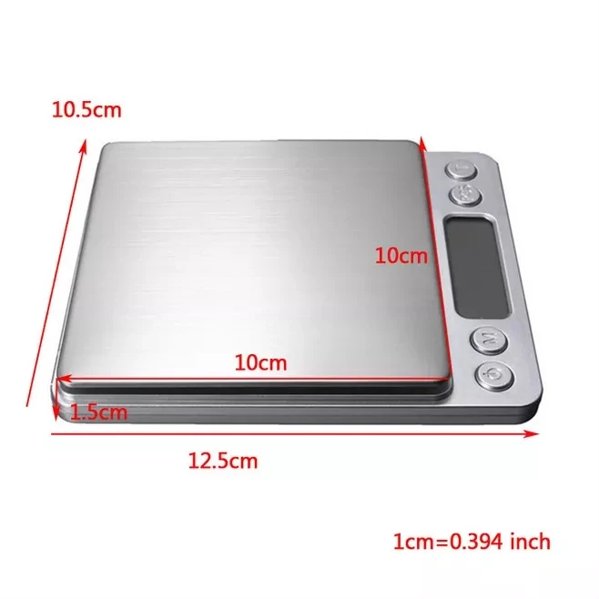 Amazon Hot Sell Bascula Cocina Custom Multifunction  0.1g Stainless Steel digital pocket scale food scale kitchen scale