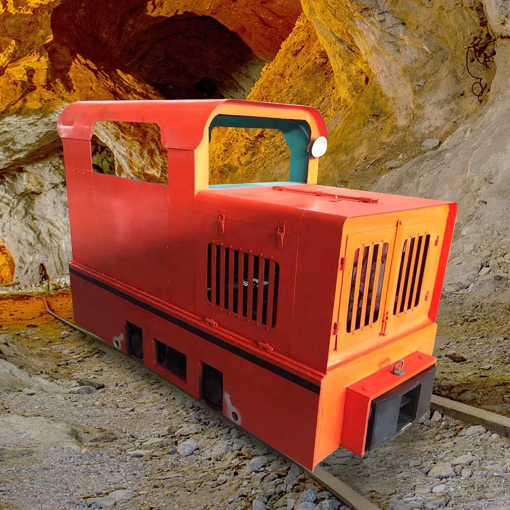 Mining Track Conveying Electric Locomotive Variable Frequency Speed Control Underground Shunting Locomotive