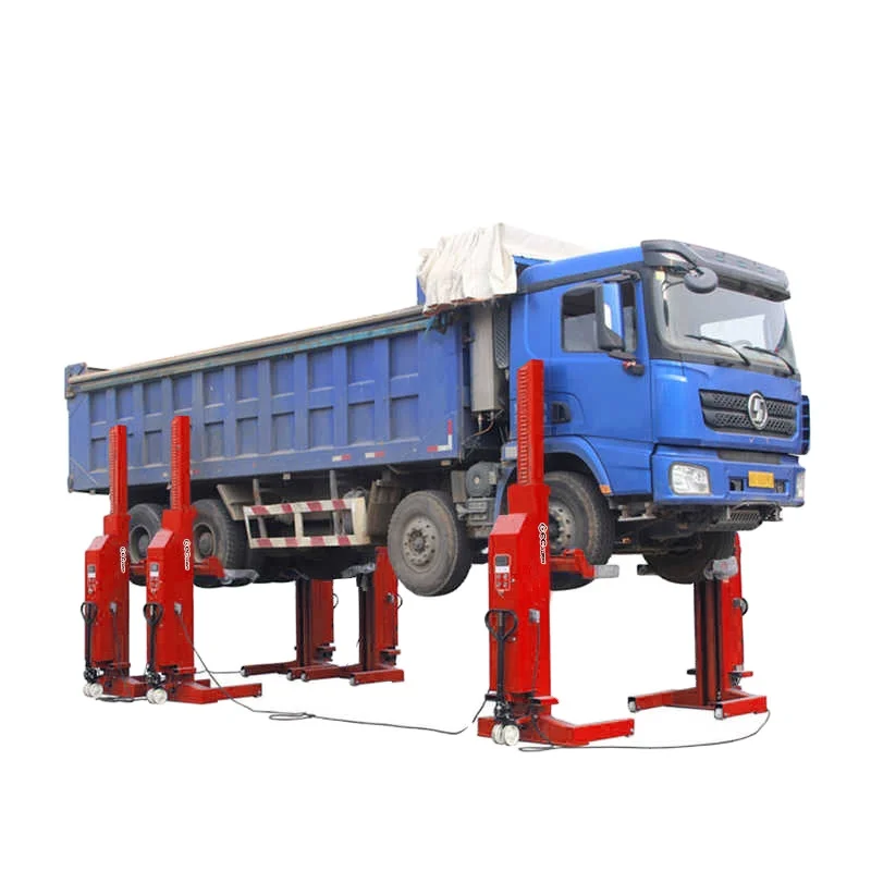 Hydraulic Truck Service hoist wired/Wireless Mobile truck lift heavy duty lift for trailer and vans