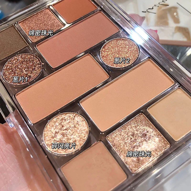 Rts Purple Wheat Ears 12 Color Eyeshadow Eye Makeup Waterproof Mineral Powder Shimmer Eye Shadow Make Up Palette Cosmetics