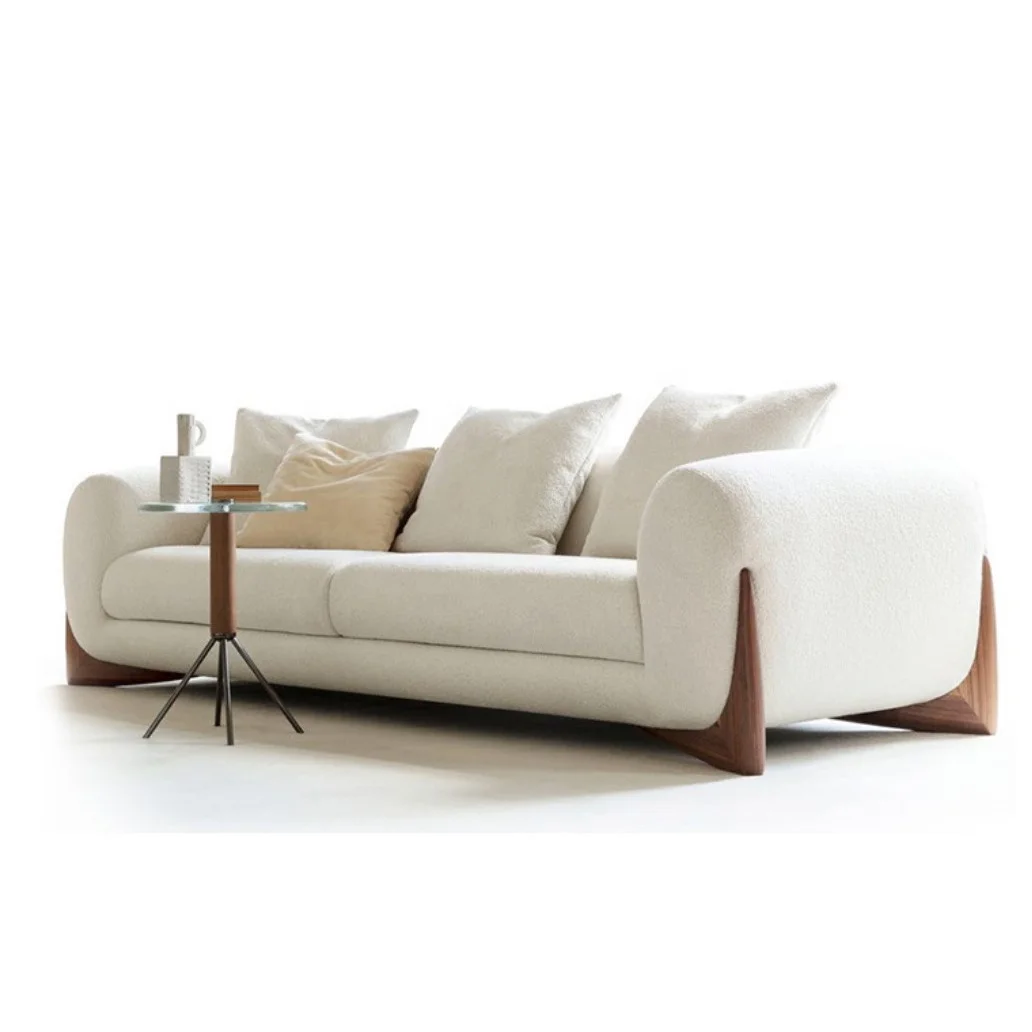 Modern Villa Hotel Italian Design Couch Living Room Sofas Furniture Velvet Fabric Accent Chair 3 Seater Nordic Sofa Set