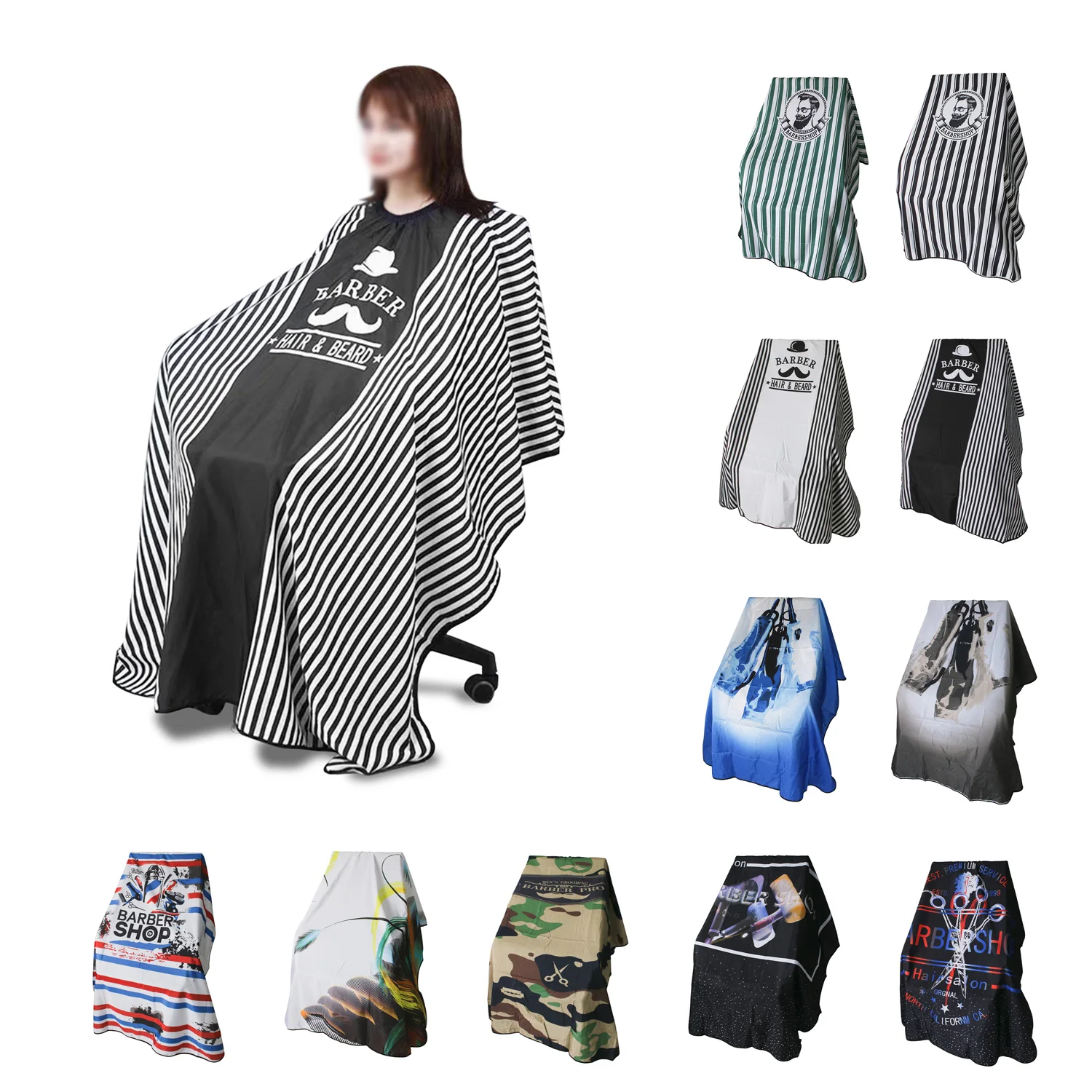 Professional Antistatic Hairdresser Apron Cutting Cloth Waterproof Hair Salon Gown Apron hairstyle Shop Barber Cape