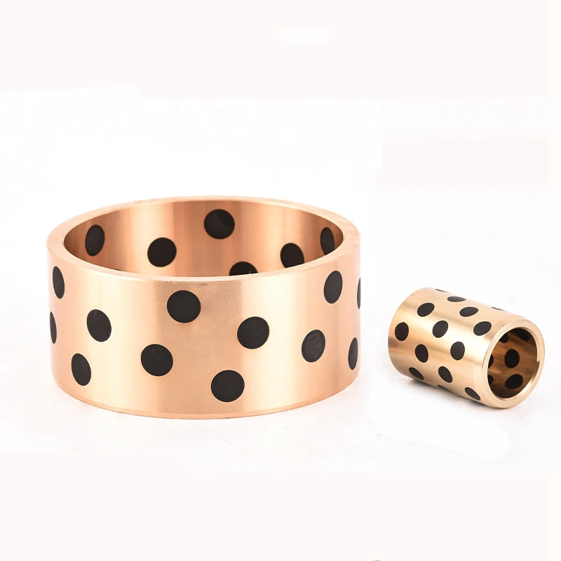 
sleeve bearing bushing High Strength Brass Solid Lubricating Inlaid Bushing 