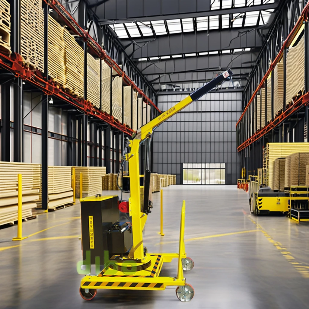 Counterbalanced swivel crane 360° electric lift/lower high/low speed Heavy duty 1000kg electric Compact Cranes Narrow Spaces