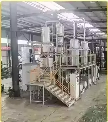 high quality used motor oil black engine oil into diesel recycling plant