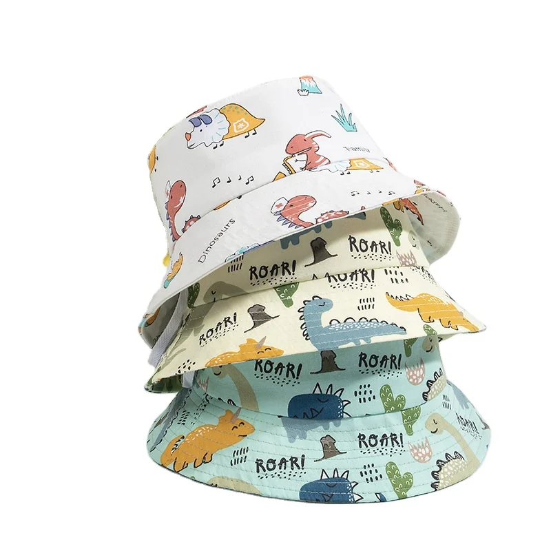 New Arrival Children Sun Protection Bucket Hat Outdoor Kids Bucket Hat Anti-UV Bucket Hat With String