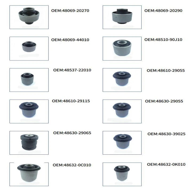 Polyurethane front suspension bushings for toyota hiace
