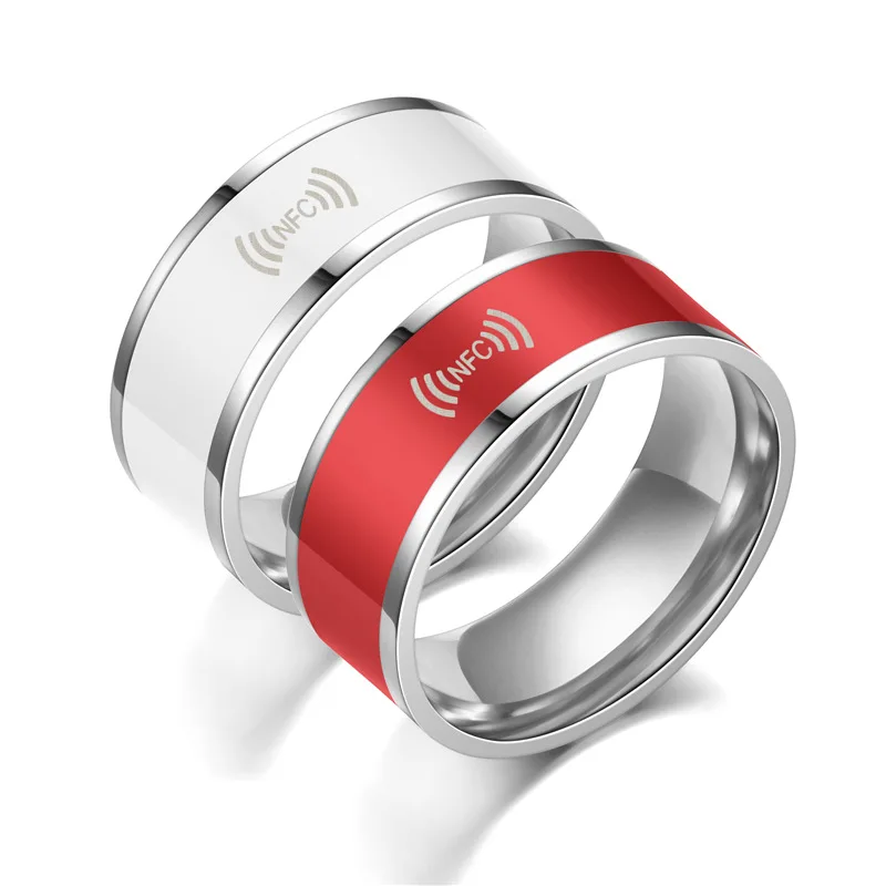 Fashion Jewelry Stainless Steel Smart Ring Mobile Label Smart Ring New Technology NFC Wearing Smart Ring