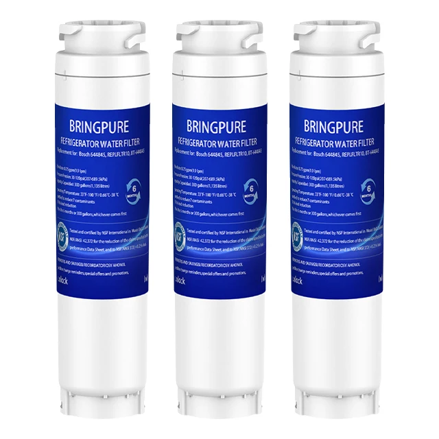 Bosch 644845 Бытовой Холодильник фильтр для воды с активированным углем Замена подходит 674655-9000077104 удаления свинца
