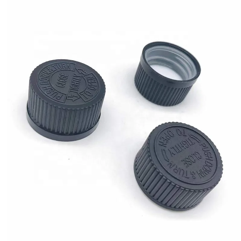 Hot Sale Child Safety Cap Twist Lock lids CRC Cap Medicine Bottle Screw Cap 20mm 24mm 28mm Plastic Bottle Health Product