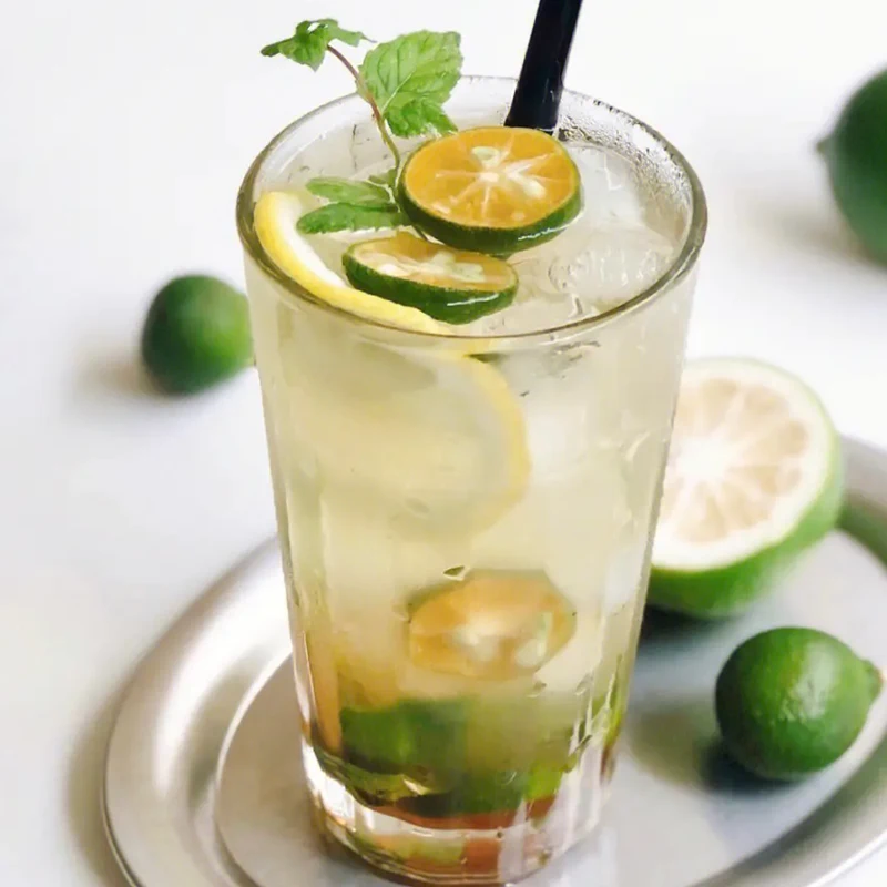 Lemon Sauce Green tangerine kumquat lemon puree jam Concentrate Drink juice fruit drink thick sauce